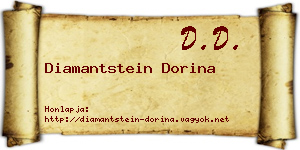 Diamantstein Dorina névjegykártya
